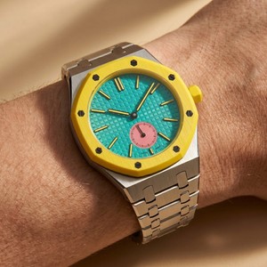 Luxury Stainless Steel <b>Watch</b> Band with <b>Case</b> for Royal Pop Strap Mod Kit - Product Image 2