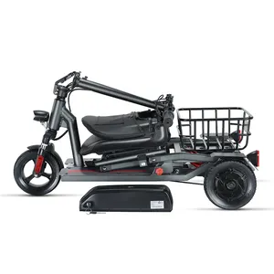 High-end Super Lightweight 3 rodas mobilidade Scooter viagem totalmente fechado Folding mobilidade Scooter