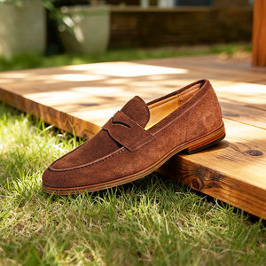 Heren schoenen van hoge kwaliteit, elegante casual leren herenschoenen, klassieke stijlvolle schoenen voor feestjes, bruiloften, op maat gemaakte instappers voor heren - Product Image 1