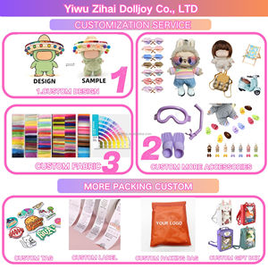 Karikatür Küçük Canavar Peluş Oyuncak Sevimli Küçük Anahtarlık Bebek Büyük Gözlü Stres Giderici PP Pamuk Dolgulu Süper Yumuşak Peluş Hayvan EN71 - Product Image 6