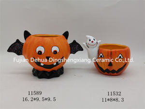 All'ingrosso fabbrica diretta carino vaso di <span class=keywords><strong>zucca</strong></span> Bonsai casa decorazione di Halloween artificiale piante succulente per la vendita - Product Image 4