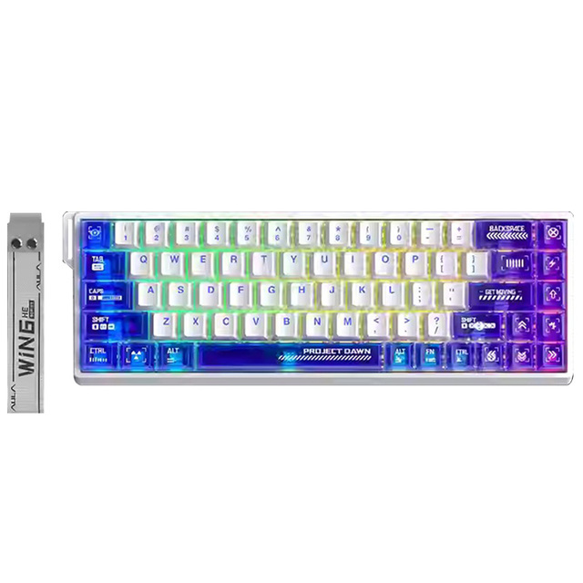 AULA WIN68HE Max 8K Polling Rate 0.01mm Accuracy Snap Tap SOCD Rapid Trigger Gaming Keyboard Magnetic Switch Hall Effect