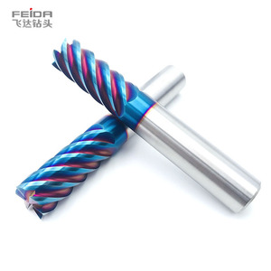 Feida rắn tungsten carbide 4 Flutes phẳng End Mill hrc55 hrc60 hrc65 bóng mũi endmill phay Cutter công cụ cho thép không gỉ - Product Image 2