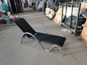 Chaise longue pliante moderne et durable en aluminium pour l'extérieur, <span class=keywords><strong>jardin</strong></span>, patio, chaise longue pour cour, hôtel, plage <span class=keywords><strong>pliable</strong></span> - Product Image 2