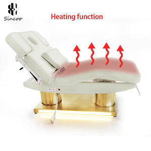 Cama de Masaje Eléctrica Dorada de Tamaño Grande con 4 Motores y Función de Calefacción, Base Dorada, Cama de Spa Eléctrica, Tendencia 2025 - Product Image 4