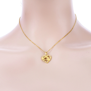 Collar con Colgante de Corazón Chapado en Oro 304 316 TAYCHUNASO con Circonita Cúbica, Joyería Romántica para Uso Diario para Mujer - Product Image 2