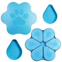 Kit de Peinture Diamant en Forme de Patte Mignonne, Organisateur de Perles Diamantées à 6 Compartiments avec Couvercle, Accessoires de Bricolage pour Adultes
