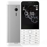 Téléphone portable GSM double SIM 2G 230 avec écran de 2,8 pouces, appareil photo 2MP avec flash LED, batterie grande capacité, débloqué