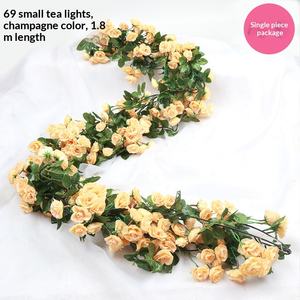 Guirnalda de Rosas Artificiales de 69 Cabezas para Decoración de Bodas y Hogar, Decoración para Tuberías de Aire Acondicionado, Flor Artificial Decorativa - Product Image 4