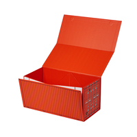 Boîte d'expédition pliable au design personnalisé unique, boîte cadeau magnétique pliable avec logo personnalisé pour la logistique, la marque et les cosmétiques
