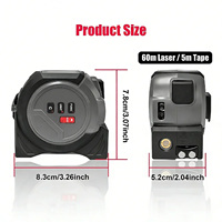 Mètre laser 3-en-1 avec fonction de verrouillage automatique, module capteur de distance laser et mire croisée