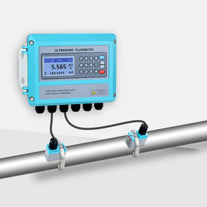 مقياس تدفق بالموجات فوق الصوتية بأنبوب غير غازي مع 3 قنوات 4-20 مللي أمبير مدخل تناظري مثبت على الحائط ولا يلزم كسر الأنابيب - Product Image 2