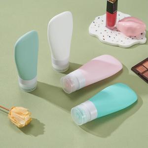 TSA Approved 60ml Soft Portable Squeeze Silicone Eco Friendly Reusable Travel Accessories Bottle Kit Empty <b>Shampoo</b> Toiletry - Product Image 3