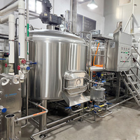 Kit de brassage artisanal KIMLONG 50L à trois cuves en acier inoxydable 304 avec contrôle de température et refroidissement par glycol, solution clé en main pour brasserie