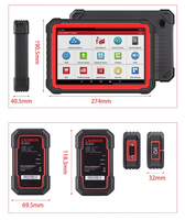 Escáner de Diagnóstico de Automóviles X431 PRO3S+ V5.0, Lector de Códigos OBD2 de 12 V, Color Negro, el Más Vendido