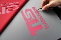 Película de PU de vinilo de transferencia de calor 51cm * 25M para color rojo
