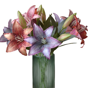 Flores Artificiales de Lirio Impresas en 3D de 30cm-100cm, Flor de Seda para Decoración de Bodas y Hogar - Product Image 5