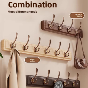 Colgador <span class=keywords><strong>de</strong></span> puerta <span class=keywords><strong>de</strong></span> acero <span class=keywords><strong>de</strong></span> lujo ajustable, soporte montado, organizador <span class=keywords><strong>de</strong></span> llaves <span class=keywords><strong>de</strong></span> almacenamiento para ropa, gancho <span class=keywords><strong>de</strong></span> <span class=keywords><strong>pared</strong></span> autoadhesivo <span class=keywords><strong>de</strong></span> <span class=keywords><strong>madera</strong></span> resistente - Product Image 4