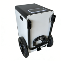 Déshumidificateur Commercial Compact en Métal 50L (125 Pintes) avec Wi-Fi et Dégivrage Automatique, avec Réservoir pour la Restauration après Dégâts d'Eau