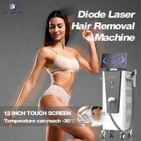 Machine d'épilation au laser diode esthétique avancée 4 longueurs d'onde 755nm 808nm 940nm 1064nm avec refroidissement par glace pour clinique