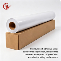 Film autocollant en vinyle souple PVC noir, blanc et gris, imperméable, pour affiches, rouleau de 150 microns