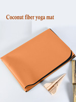 Tapis de yoga en fibre de coco écologique recyclable, épaisseur 1,5 mm