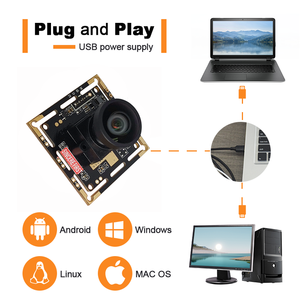 Module de caméra USB UVC 1080P 8MP à capteur couleur RGB, vision nocturne, obturateur global, haute vitesse 120FPS 100FPS, mise au point fixe - Product Image 4