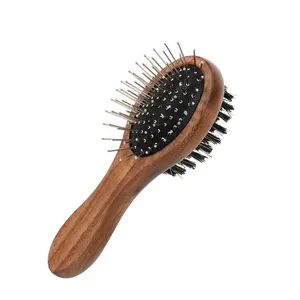 Cat Grooming Brush Cat Comb para Kitten Rabbit Massage Remove o processo de carbonização solta