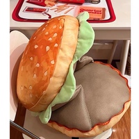 Oreiller hamburger drôle coussin canapé se plie pour ouvrir le cadeau d'anniversaire de la poupée