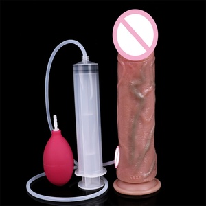 SXXY Silicone Large Realistic Ejaculation <b>Dildo</b> Lifelike Blood Vessel Squirting Penis With Sucker Sex Toy for Women Anal Massage - Product Image 4