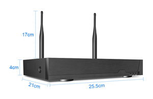 Kit de vidéosurveillance à 4 canaux de haute qualité avec disque dur préinstallé de 2 To et moniteur et enregistreur WiFi comprenant une option de stockage de données sur carte SD - Product Image 6