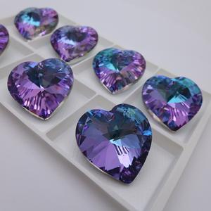 Kalp şekli kristal kolye ev dekorasyon için tutucu kristal avize boncuk perde - Product Image 3