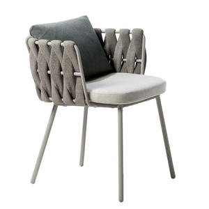 Muebles de exterior modernos, silla de ratán de metal, juego de sillas de jardín combinadas para patio, restaurante, <span class=keywords><strong>terraza</strong></span>, jardín - Product Image 2