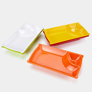 A5 Imitation Porcelain Small <b>Plates</b> Irregular Shape Solid Color Durable Hotel Food Party Use - Product Image 1