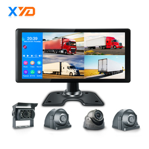 Cámara de salpicadero DVR para coche, espejo retrovisor de 10,36 pulgadas, <span class=keywords><strong>grabador</strong></span> de vídeo 720P, para camión de logística, 4 <span class=keywords><strong>canales</strong></span>, novedad - Product Image 6