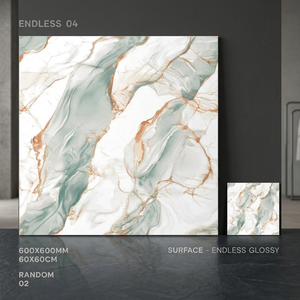 Azulejos de Porcelana Pulida Vistaar Onyx Marrón de 600x600 mm, Aspecto de Mármol, Acabado Brillante, Colección para Pisos Interiores - Product Image 1