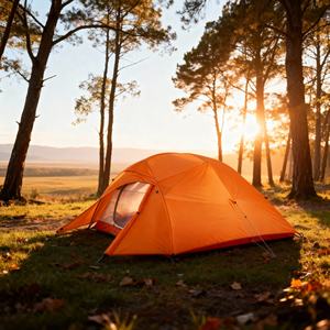 Neues Modell Vier-Jahreszeiten-Doppelschicht-Leichtgewicht-Nylon Tragbares Einzimmer-Zelt für 2 Personen mit Diagonalverstrebung für Outdoor-Camping und Wandern - Product Image 2