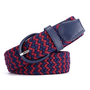3516 Wholesale Fashion Braided <strong>Elastic</strong> <strong>Belts</strong> Canvas <strong>Elastic</strong> Stretch Colours Woman <strong>Belt</strong> - Product Image 1