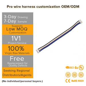 Vergoldete Drähte und Stifte sowie Steckverbinder mit 3-poligem Kabelanschluss 0,5 für Hochqualitative Kabelbäume - Product Image 3