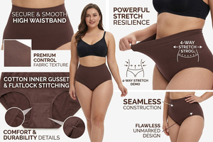 Hygieia <span class=keywords><strong>High</strong></span> Compression Shorts mit Haken Reiß verschluss Schlanke enge Bauch kontrolle Butt Lifter Fajas Shorts Shape wear - Product Image 2