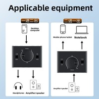 Convertidor de Audio 2RCA/3.5mm Lotus, Divisor de Audio de Una Entrada a Dos Salidas/Dos Entradas a Una Salida para Computadora, Laptop, Reproductor de CD, Auriculares