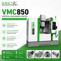Centre d'usinage CNC VMC850 en fonte lourde avec guides linéaires taïwanais, broche BT40 10000 tr/min, machine de traitement des métaux