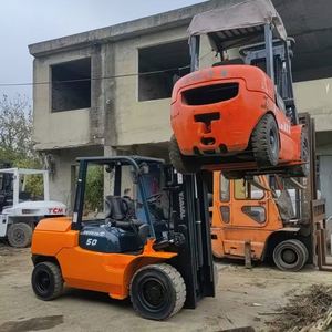 For 5T Used Forklift Rough Terrain Diesel Engine Two Stage Mast 3m Fork Height Construction Machinery Cheap Price - Product Image 5