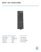 Controlador de Programación PLC Inteligente PROFIBUS DP S-I-E 6ES7 153-1AA03-0XB0 Usado para Automatización Industrial