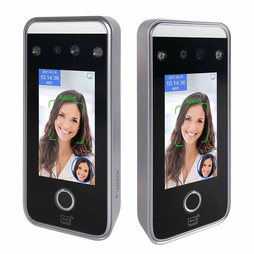 Zeiter fassung QR-Code 4,3-Zoll-TPS-Touchscreen Cloud-basierte Zugangs kontrolle für Gesichts türen mit RFID