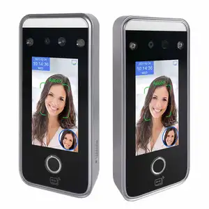 Time recording QR Code 4.3 Inch TPS Touch Screen Cloud based Facial door access control with RFID