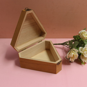 Hình Dạng Hình Tam Giác Sơn Nhỏ Bằng Gỗ Quà Tặng Bao Bì Hộp Với Bản Lề Nắp - Product Image 4