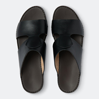 SHIKOL sandales arabes pour hommes en cuir véritable fait à la main diapositives plate-forme de haute qualité décontracté mule personnalisé arabe pantoufle