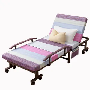 Modern Design of High Quality Space Saving Furniture Made in China adjustable Metal Folding Single Double Bed