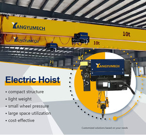 CE Certified Factory Direct Sales 3 Phase European Standard Wire Rope <b>Hoist</b> 1-32t 220V-480V With Remote Control Ultra-Low Headro - Product Image 3